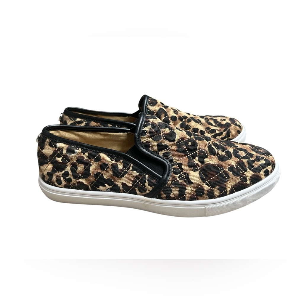 Steve Madden Leopard Print Slip On Sneakers Womens 9.5 Animal Print Casual